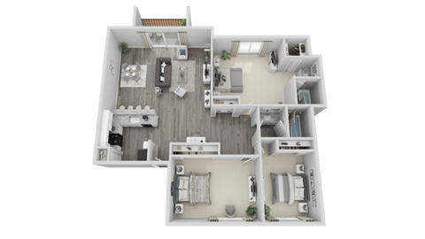 a floor plan of a room with a bedroom and a bathroom
